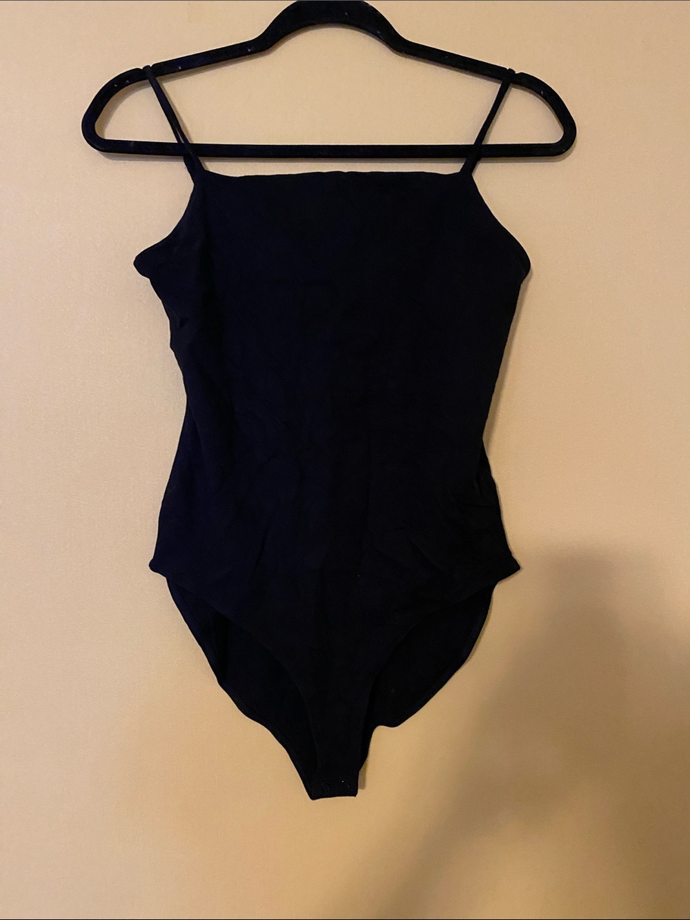 GAP Black Spaghetti-Strap Bodysuit